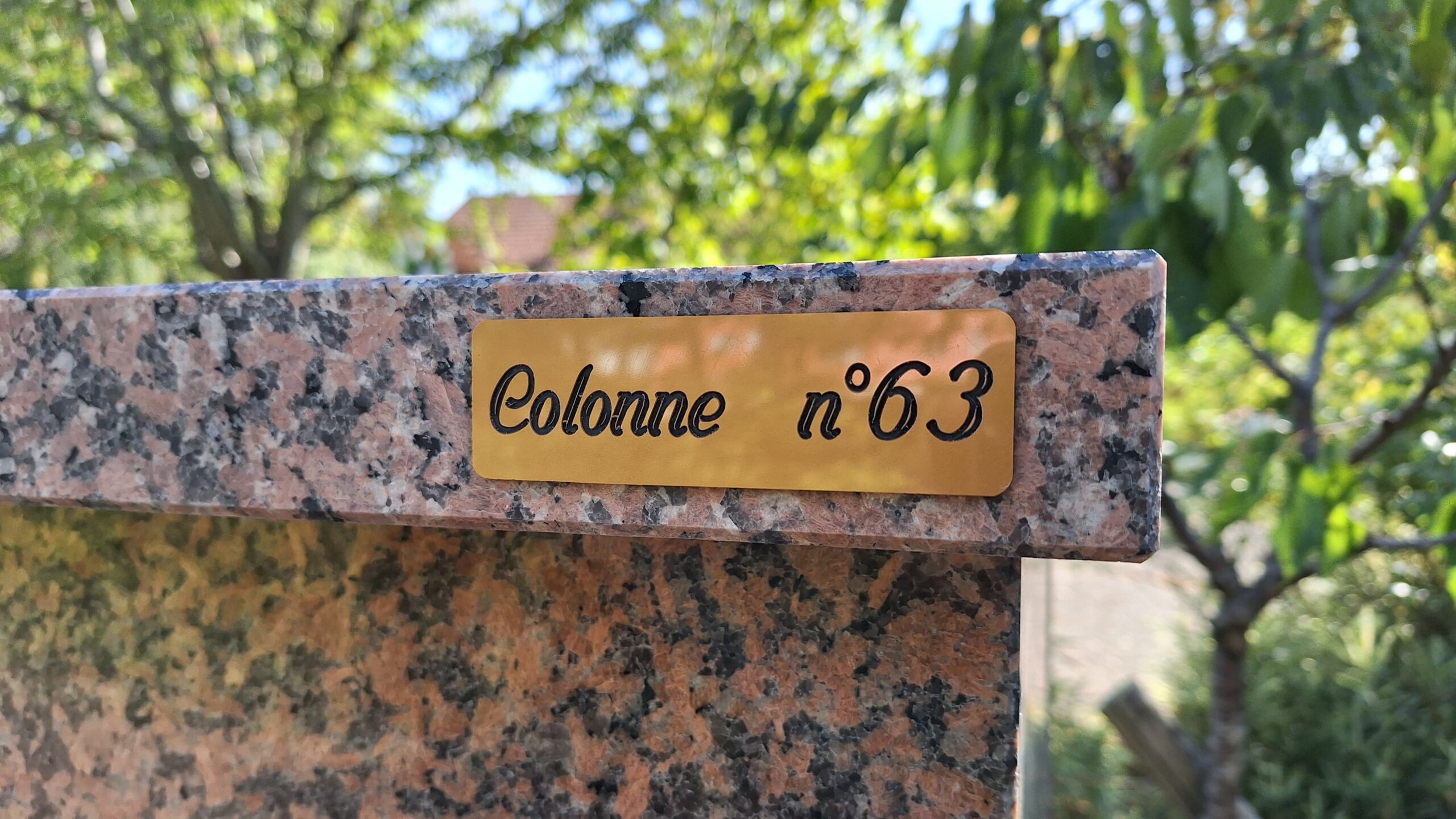 Plaque signalétique pour mairie