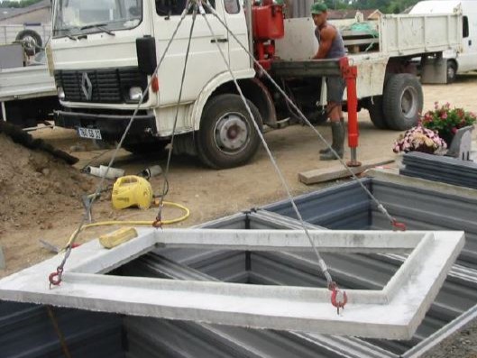 Caveau polymère en pose