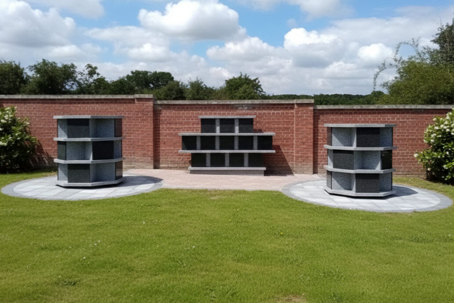 Columbarium Octys 24 cases en granit gris du Tarn