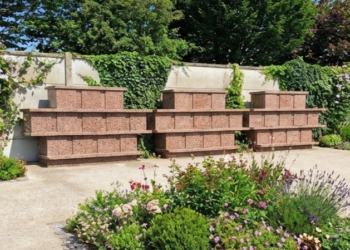 Columbarium Classiflor simple face en granit Rose de Bretagne