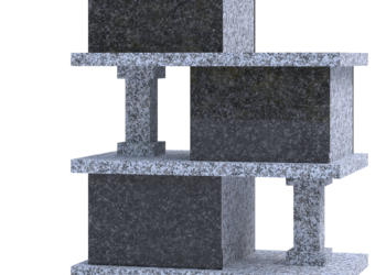 Columbarium Pilare 6 familles en granit gris du Tarn