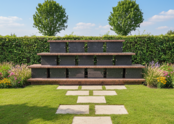 Columbarium Sérénité droit 15 cases en granit français