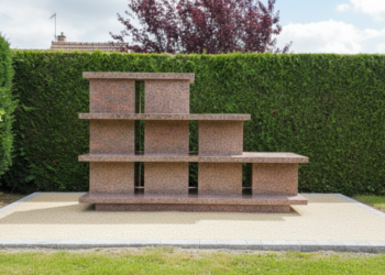 Columbarium Sérénité droit 9 cases en granit français